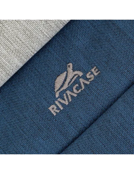 Rivacase Prater 7532 Maletín antirrobo para Portátil 15.6" Gris/Azul Oscuro