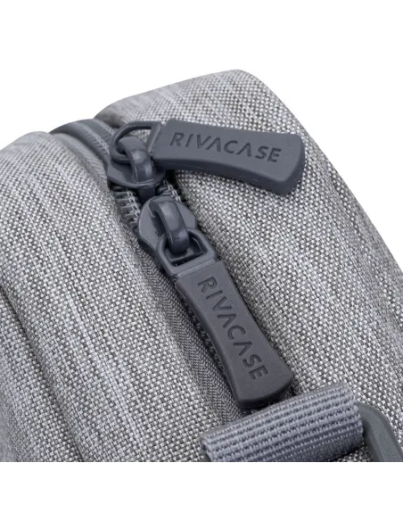 Rivacase Prater 7532 Maletín antirrobo para Portátil 15.6" Gris/Azul Oscuro