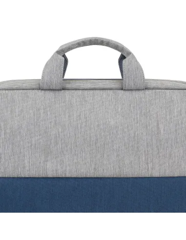 Rivacase Prater 7532 Maletín antirrobo para Portátil 15.6" Gris/Azul Oscuro