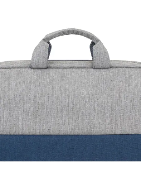 Rivacase Prater 7532 Maletín antirrobo para Portátil 15.6" Gris/Azul Oscuro