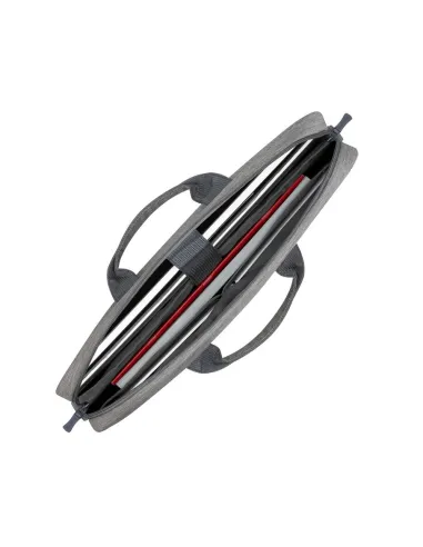 Rivacase Prater 7532 Maletín antirrobo para Portátil 15.6" Gris/Azul Oscuro