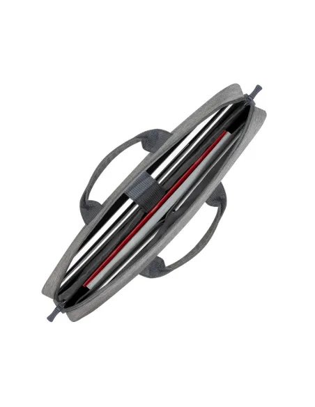 Rivacase Prater 7532 Maletín antirrobo para Portátil 15.6" Gris/Azul Oscuro