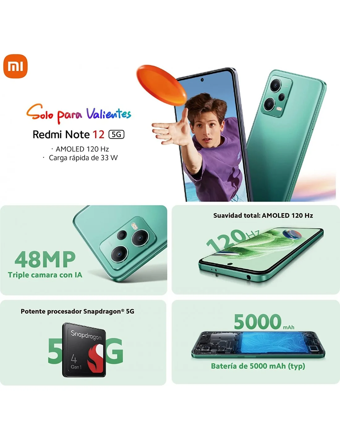 Xiaomi Redmi Note 12 5G 8/256GB Verde