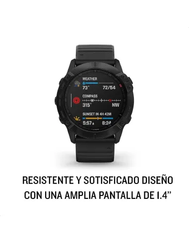 Garmin Fénix 6X Pro 51mm Negro con Correa Negra