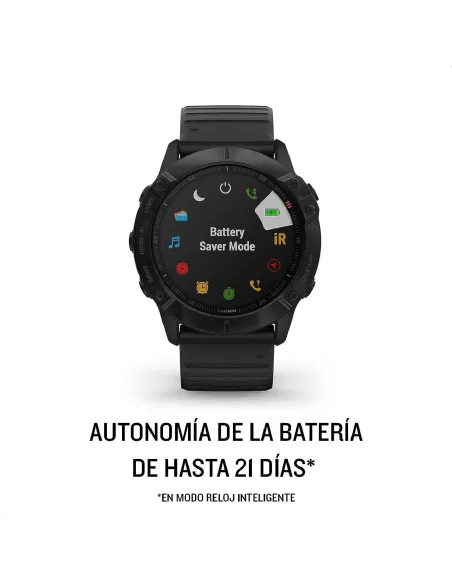 Garmin Fénix 6X Pro 51mm Negro con Correa Negra
