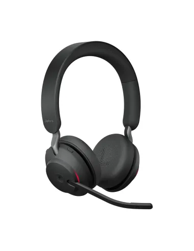 Jabra Evolve2 65 MS Teams Mono Auricular Bluetooth con Soporte de Carga USB-C Negro