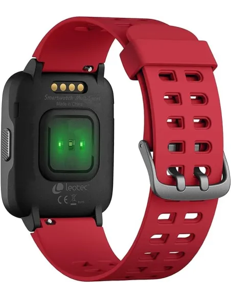 Leotec Multisport WorldFit Smartwatch Rojo