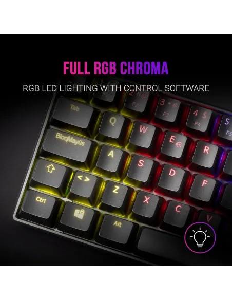 Mars Gaming MKMINIBES Teclado Mecánico Negro Switch Outemu Azul