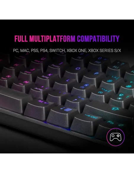 Mars Gaming MKMINIBES Teclado Mecánico Negro Switch Outemu Azul