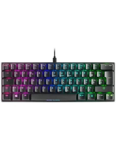 Mars Gaming MKMINI Teclado Mecánico RGB Negro Switch Outemu Azul (FR)