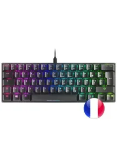 Mars Gaming MKMINI Teclado Mecánico RGB Negro Switch Outemu Rojo (FR)
