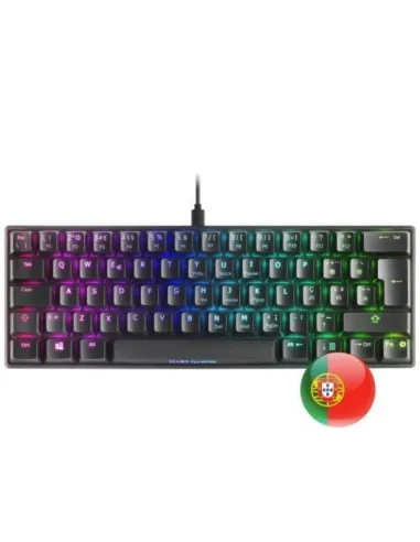Mars Gaming MKMINI Teclado Mecánico Negro Switch Outemu Rojo Portugués