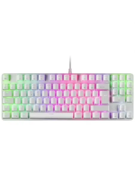 Mars Gaming MKREVOPRO Teclado Gaming Mecánico Blanco Switch Azul