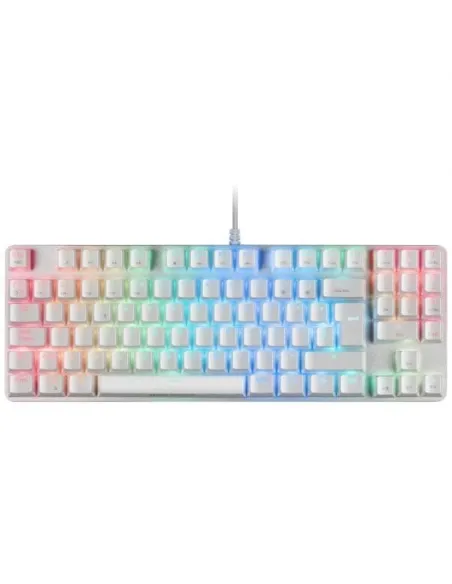 Mars Gaming MKREVOPRO Teclado Gaming Mecánico Blanco Switch Azul