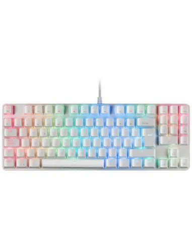 Mars Gaming MKREVOPRO Teclado Gaming Mecánico Blanco Switch Rojo