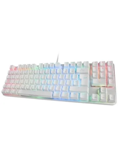 Mars Gaming MKREVOPRO Teclado Gaming Mecánico Blanco Switch Rojo