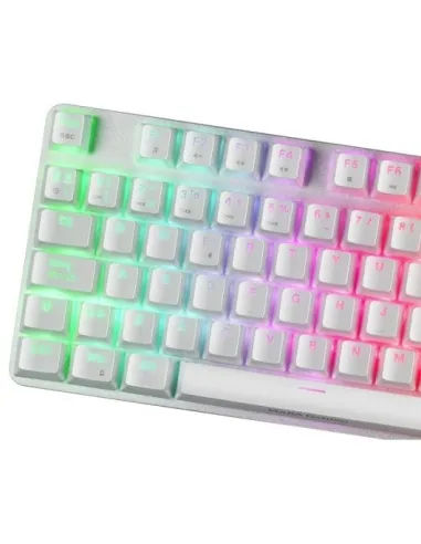 Mars Gaming MKREVOPRO Teclado Gaming Mecánico Blanco Switch Rojo