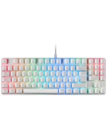 Mars Gaming MKREVOPRO Teclado Gaming Mecánico Blanco Switch Rojo Portugués