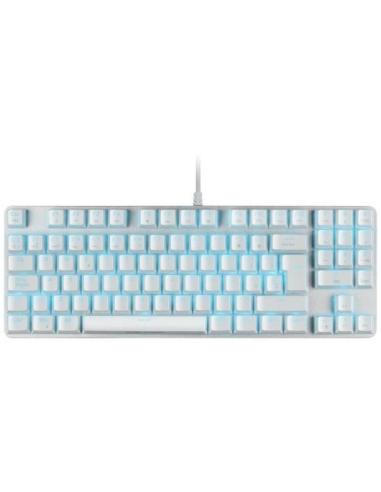 Mars Gaming MKREVOPRO Teclado Gaming Mecánico Blanco Switch Rojo Portugués