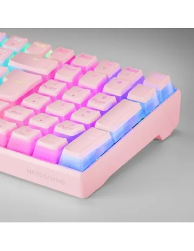 Mars Gaming MKULTRA Teclado Mecánico Rosa Switch Azul