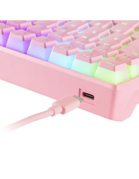 Mars Gaming MKULTRA Teclado Mecánico Rosa Switch Rojo