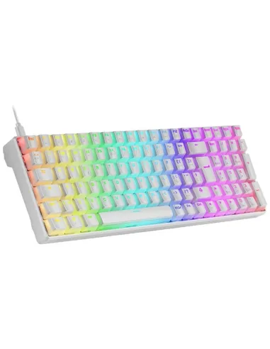 Mars Gaming MKULTRA Teclado Mecánico Blanco Switch Azul