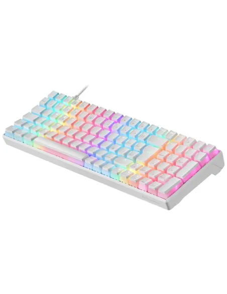 Mars Gaming MKULTRA Teclado Mecánico Blanco Switch Azul