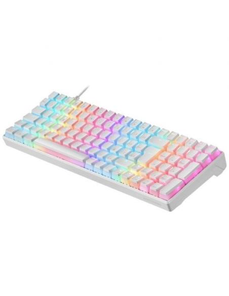 Mars Gaming MKULTRA Teclado Mecánico Blanco Switch Rojo