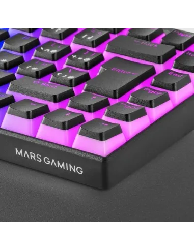 Mars Gaming MKCLOUDBES Teclado Mecánico Inalámbrico RGB Negro Switch Azul