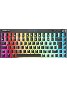 Mars Gaming MKCLOUDBRES Teclado Mecánico Inalámbrico RGB Negro Switch Marrón