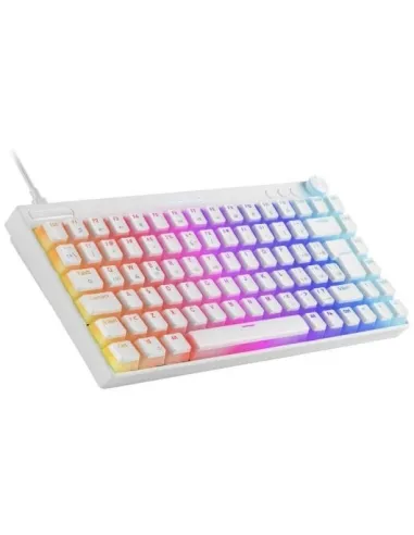 Mars Gaming MKCLOUD Teclado Mecánico Inalámbrico RGB Blanco Switch Marrón