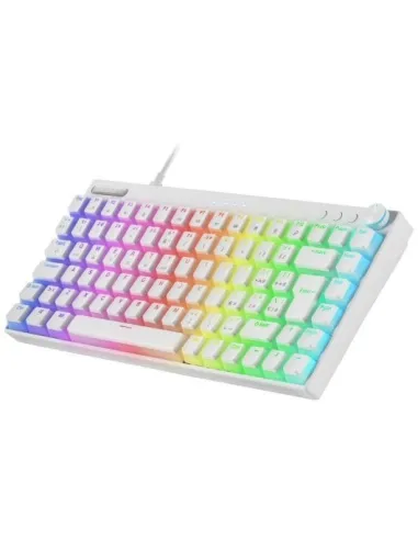 Mars Gaming MKCLOUD Teclado Mecánico Inalámbrico RGB Blanco Switch Marrón
