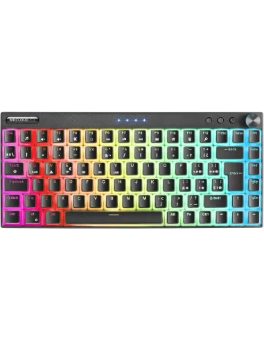 Mars Gaming MKCLOUD Teclado Mecánico Inalámbrico RGB Negro Switch Rojo