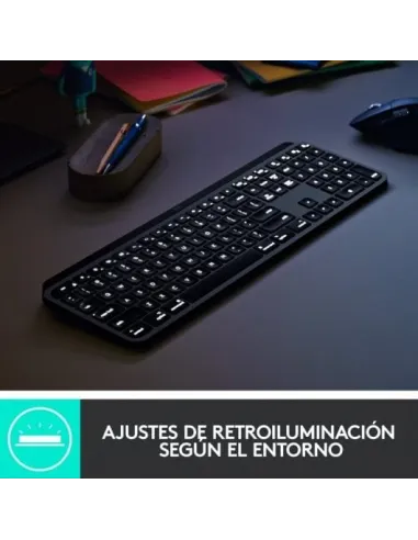 Logitech MX Keys Teclado Inalámbrico Retroiluminado para Mac/iPad Gris