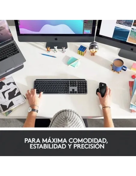 Logitech MX Keys Teclado Inalámbrico Retroiluminado para Mac/iPad Gris