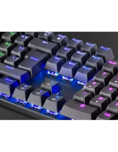 Mars Gaming MK422 Teclado Mecánico Negro RGB Switch Rojo