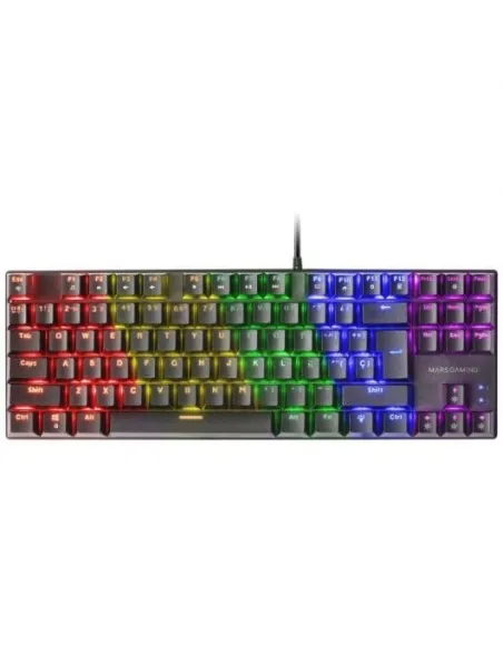 Mars Gaming MK80 Teclado Mecánico Negro FRGB Switch Rojo Layout Español