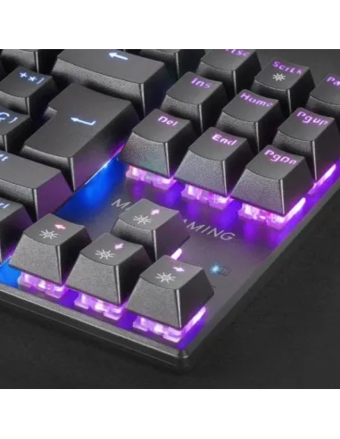 Mars Gaming MK80 Teclado Mecánico Negro FRGB Switch Rojo Layout Español