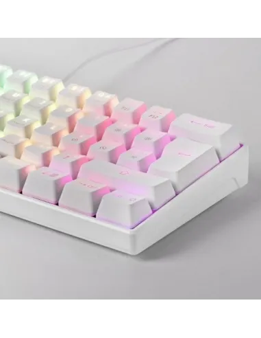 Mars Gaming MKMINI Teclado Mecánico Blanco Switch Outemu Azul