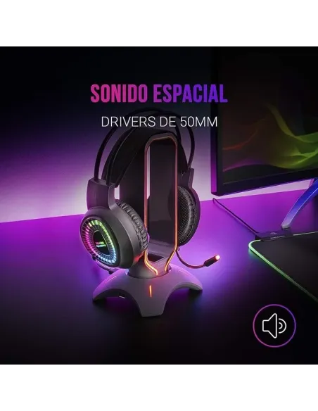 Mars Gaming Auriculares Gaming RGB Negros