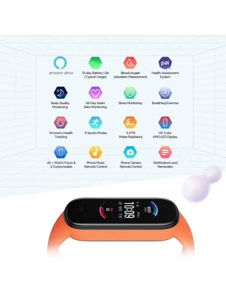 Amazfit Band 5 Pulsera de Actividad Naranja