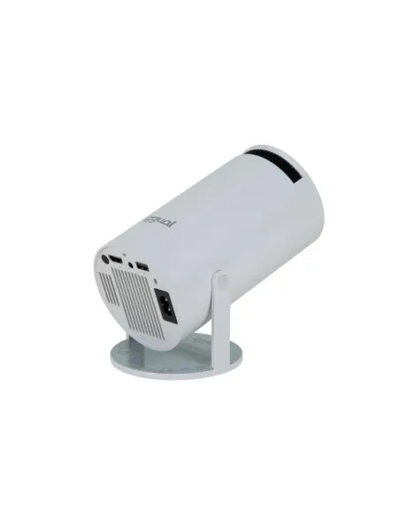 Iggual MP720p Mini Proyector ANSI LED HD 120 Lúmenes + ECO-COST Pantalla de Proyeccion Manual 100"