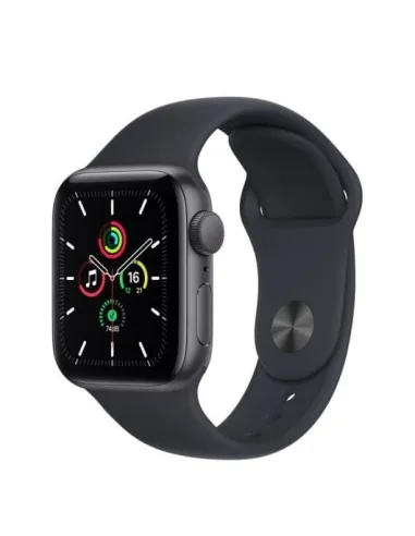 Apple Watch SE 2021 GPS 40mm Aluminio Gris Espacial con Correa Deportiva Negra