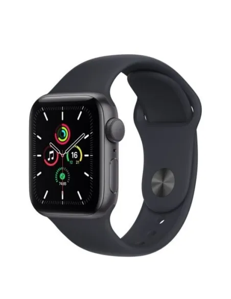 Apple Watch SE 2021 GPS 40mm Aluminio Gris Espacial con Correa Deportiva Negra