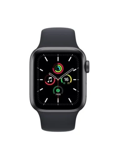 Apple Watch SE 2021 GPS 40mm Aluminio Gris Espacial con Correa Deportiva Negra