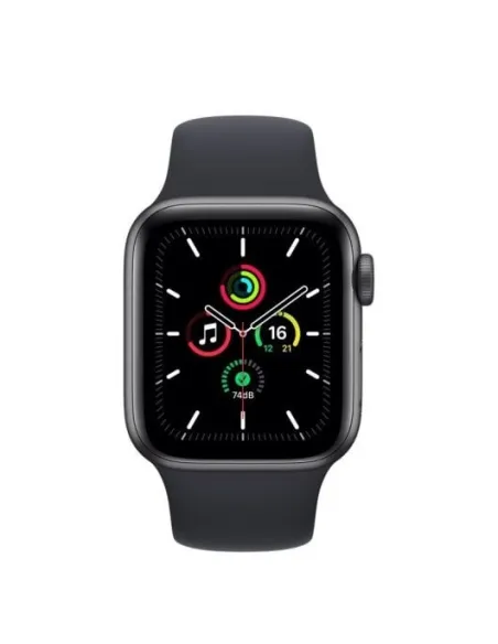 Apple Watch SE 2021 GPS 40mm Aluminio Gris Espacial con Correa Deportiva Negra