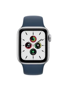 Apple Watch SE 2021 GPS 40mm Aluminio Plata con Correa Deportiva Azul