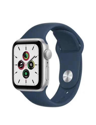 Apple Watch SE 2021 GPS 40mm Aluminio Plata con Correa Deportiva Azul