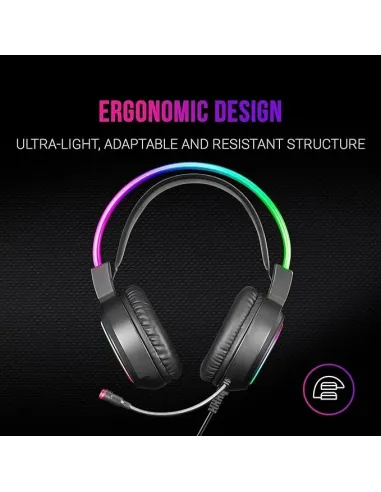 Mars Gaming MHRGB Auriculares Gaming RGB Negros