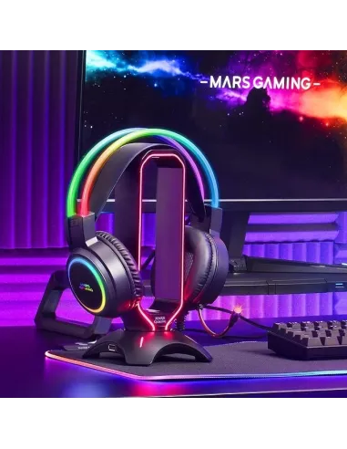 Mars Gaming MHRGB Auriculares Gaming RGB Negros